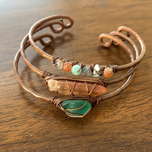 Copper Bracelets, lot - Picture 5 of 5